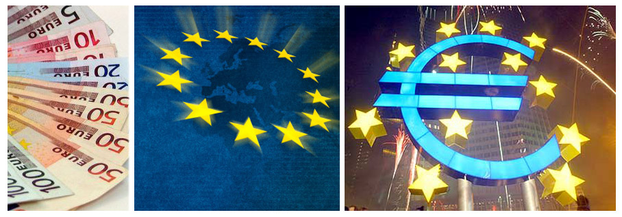 Евро символи и обемен знак