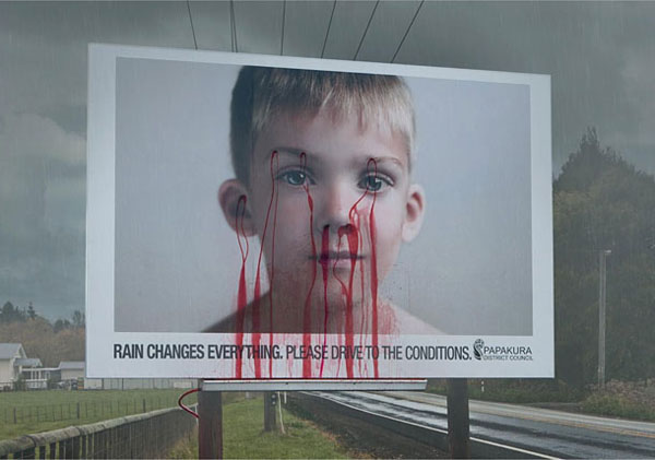 Дизайн на креативна билборд реклама - шофирай безопасно (2)