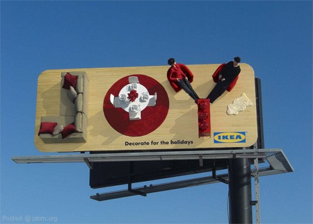 Дизайн на креативна билборд реклама - проект Икеа