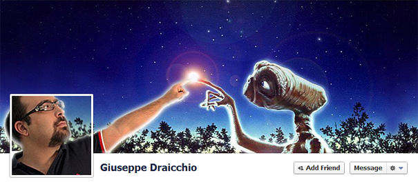 Дизайн на креативно кавър изображение за Facebook профил - Giuseppe Draicchio
