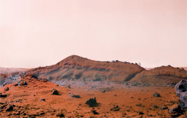 Диорама на Марс от червен пипер
