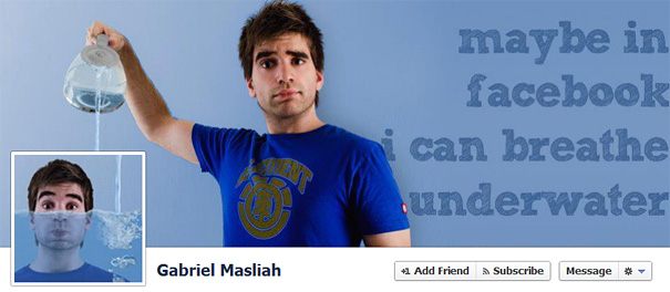 Дизайн на креативно кавър изображение за Facebook профил - Gabriel Masliah Дизайн на креативно кавър изображение за Facebook профил - Gabriel Masliah