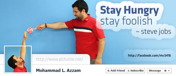 Дизайн на креативно кавър изображение за Facebook профил - Mohammad L. Azzam Дизайн на креативно кавър изображение за Facebook профил - Mohammad L. Azzam