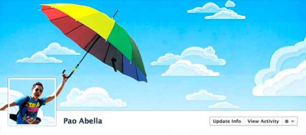 Дизайн на креативно кавър изображение за Facebook профил - Pao Abella Дизайн на креативно кавър изображение за Facebook профил - Pao Abella
