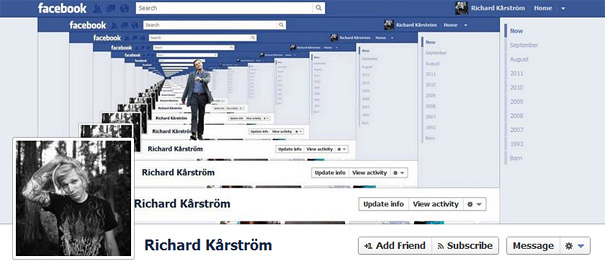 Дизайн на креативно кавър изображение за Facebook профил - Richard Karstrom