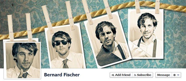 Дизайн на креативно кавър изображение за Facebook профил - Bernard Fischer