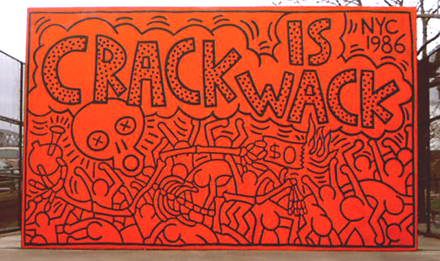 Графитът на Кийт Харинг - Crack is Wack