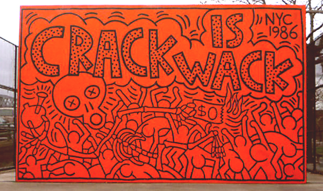 Графитът на Кийт Харинг - Crack is Wack Графитът на Кийт Харинг - Crack is Wack